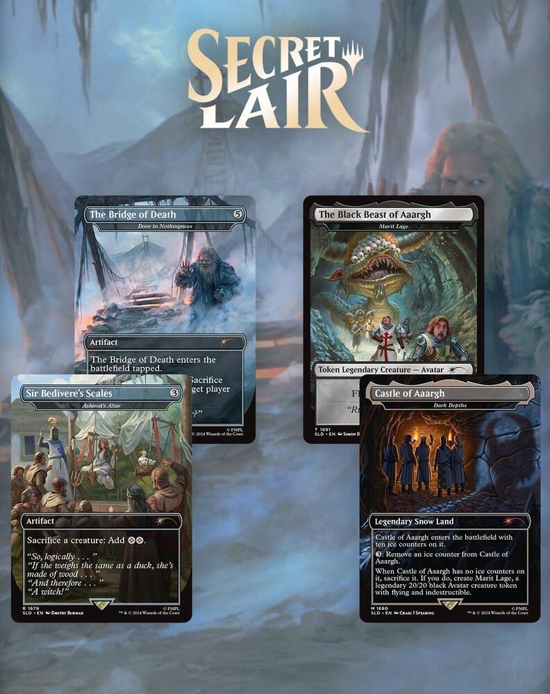 mtg monty python card Secret Lair x Monty Python and the Holy Grail: Vol. 2 Foil Edition – Card Baron