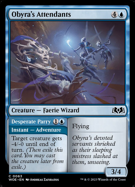 Obyra's Attendants // Desperate Parry [Wilds of Eldraine] (63)