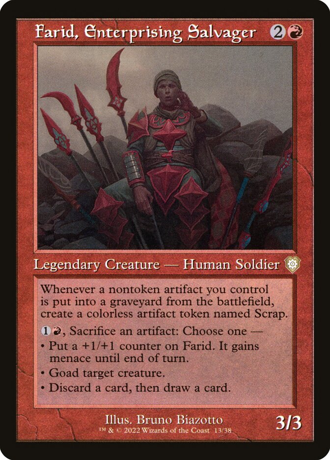 Farid, Enterprising Salvager [The Brothers' War Commander] (13)