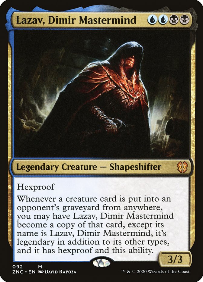 Lazav, Dimir Mastermind [Zendikar Rising Commander] (92)
