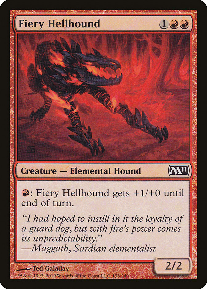 Fiery Hellhound [Magic 2011] (136)
