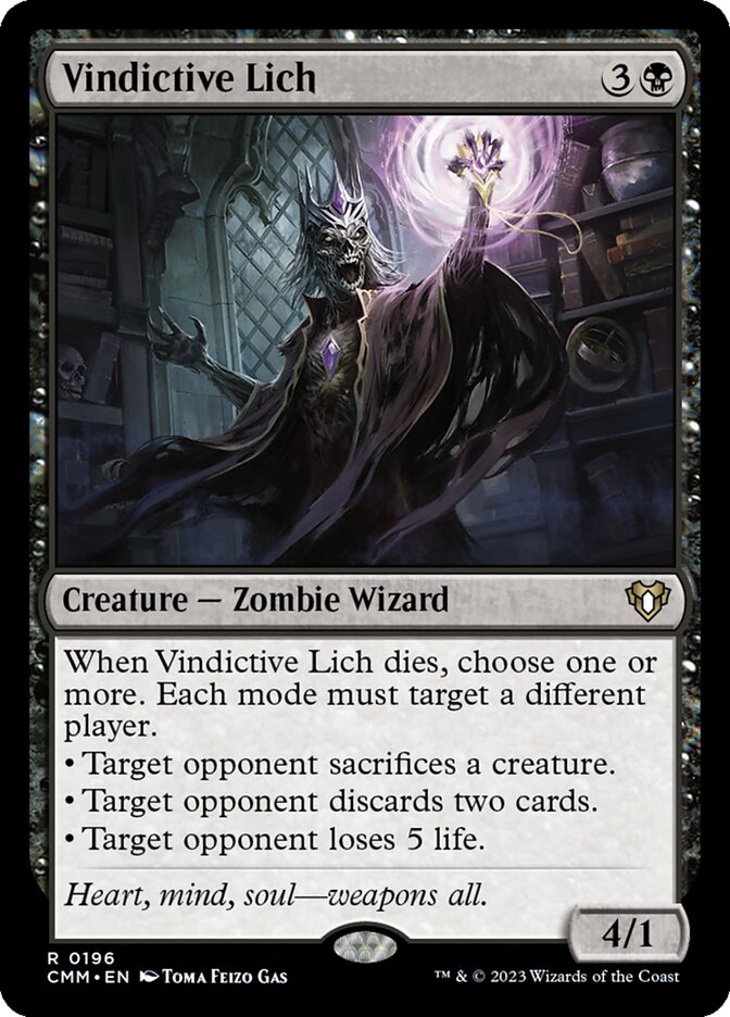 Vindictive Lich [Commander Masters] (196)
