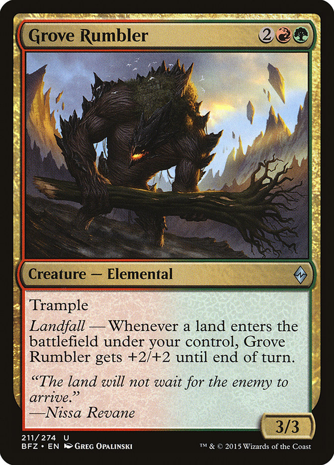 Grove Rumbler [Battle for Zendikar] (211)