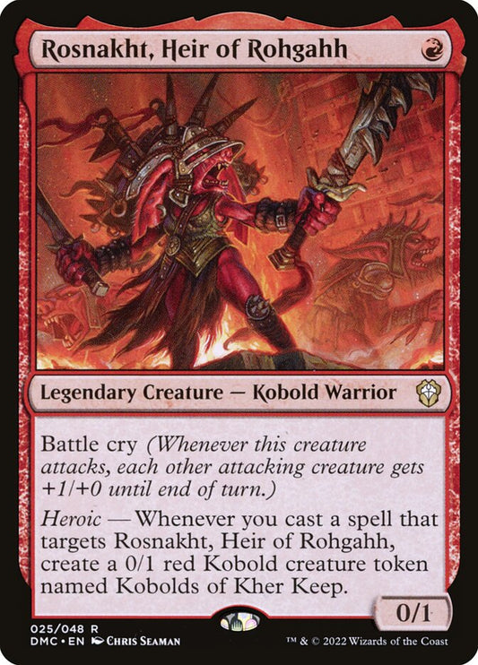 Rosnakht, Heir of Rohgahh [Dominaria United Commander] (25)