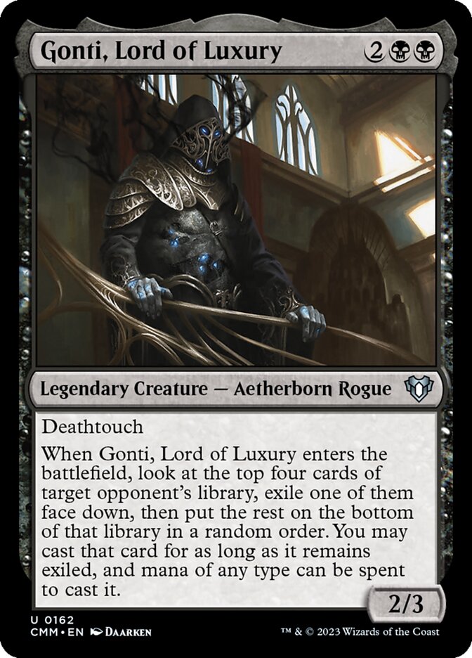 Gonti, Lord of Luxury [Commander Masters] (162)