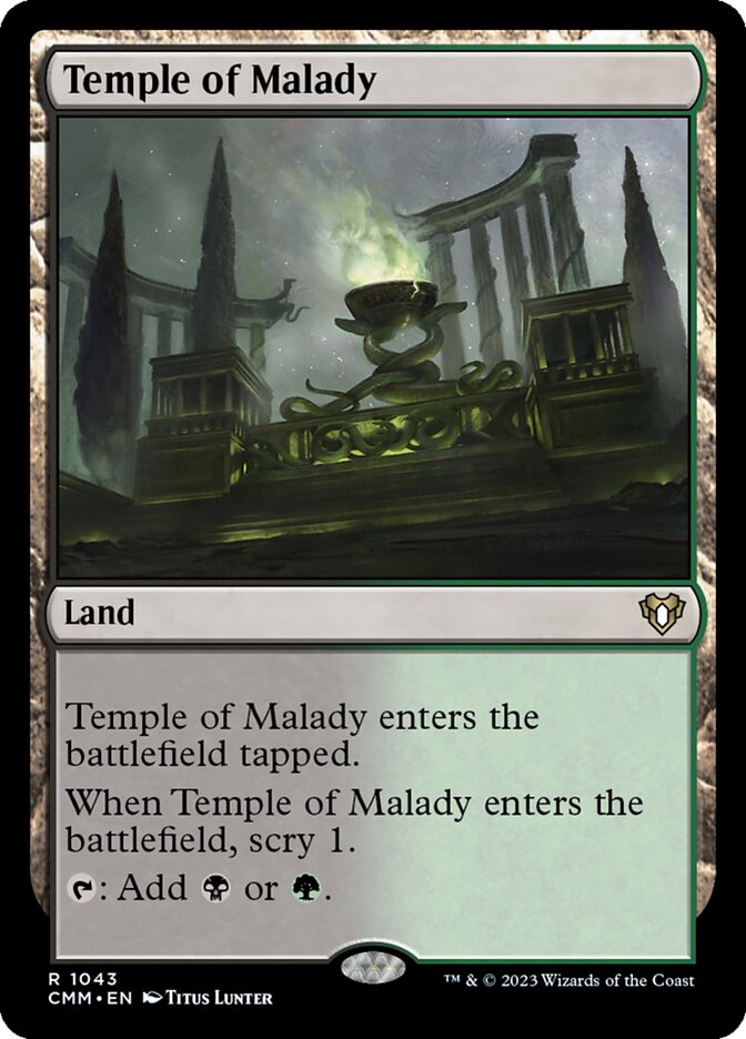 Temple of Malady [Commander Masters] (1043)