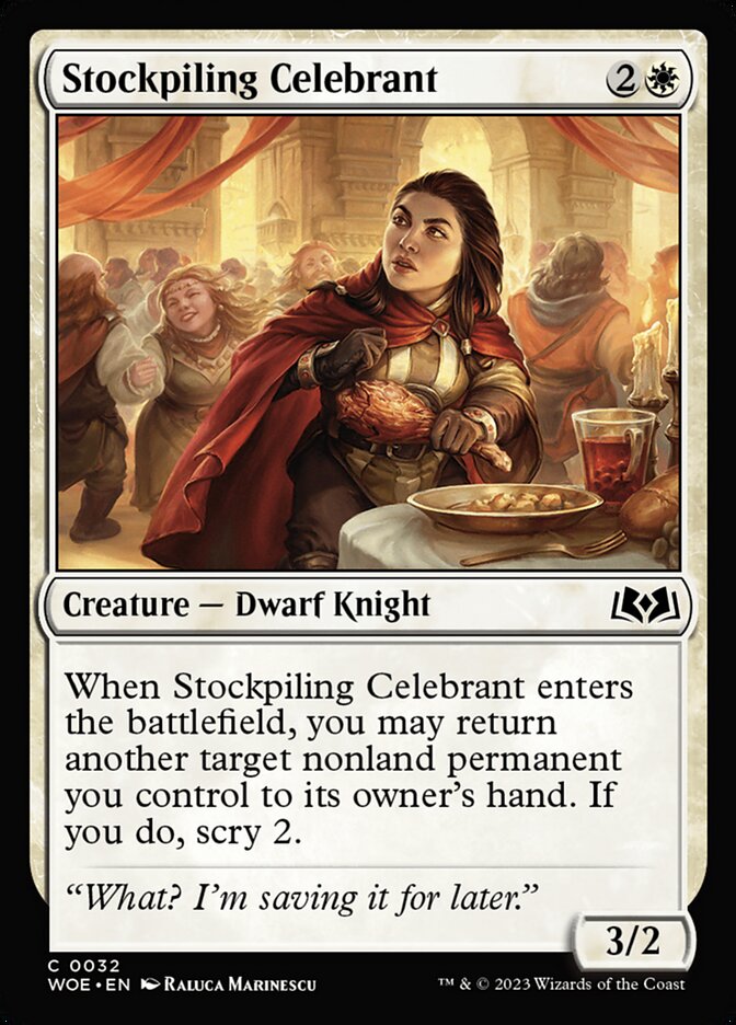 Stockpiling Celebrant [Wilds of Eldraine] (32)