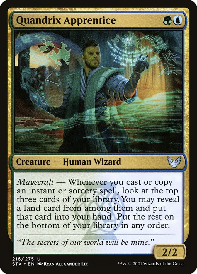 Quandrix Apprentice [Strixhaven: School of Mages] (216)