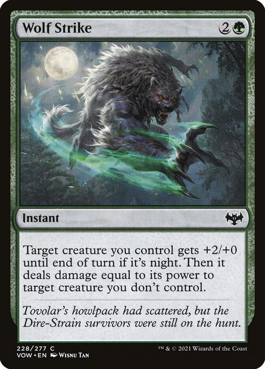 Wolf Strike [Innistrad: Crimson Vow] (228)