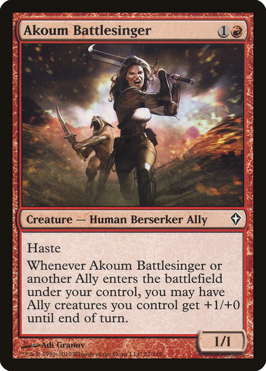 Akoum Battlesinger [Worldwake] (71)