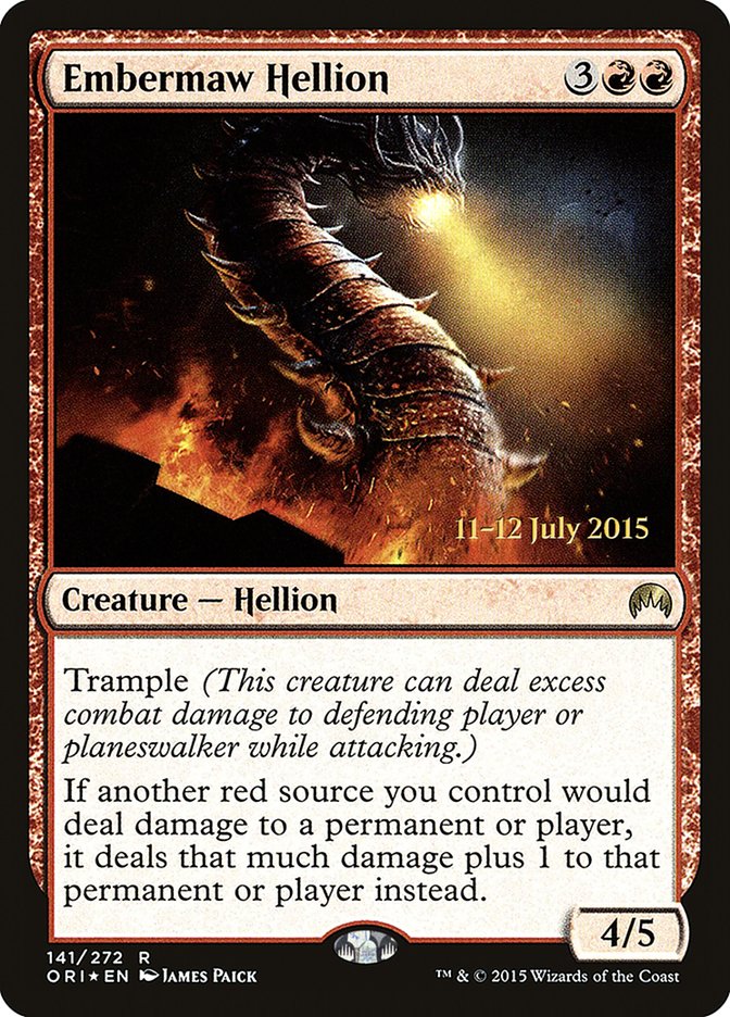 Embermaw Hellion [Magic Origins Promos] (141s)