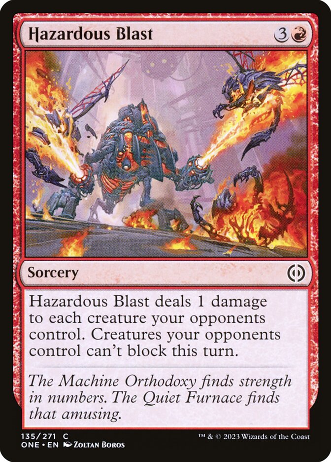 Hazardous Blast [Phyrexia: All Will Be One] (135)
