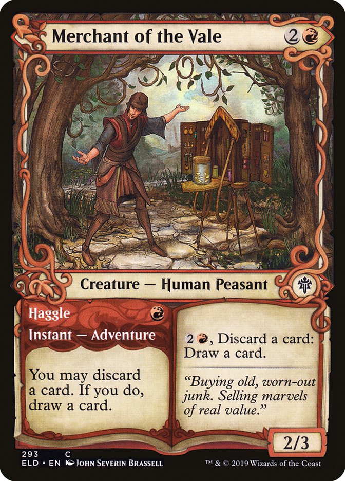 Merchant of the Vale // Haggle [Throne of Eldraine Variants] (293)