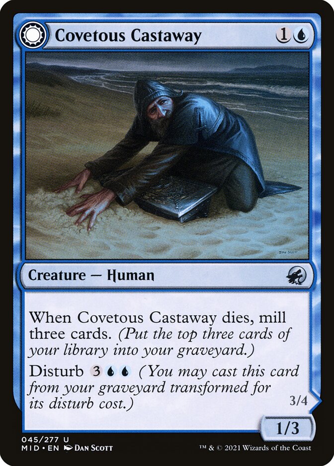 Covetous Castaway // Ghostly Castigator [Innistrad: Midnight Hunt] (45)
