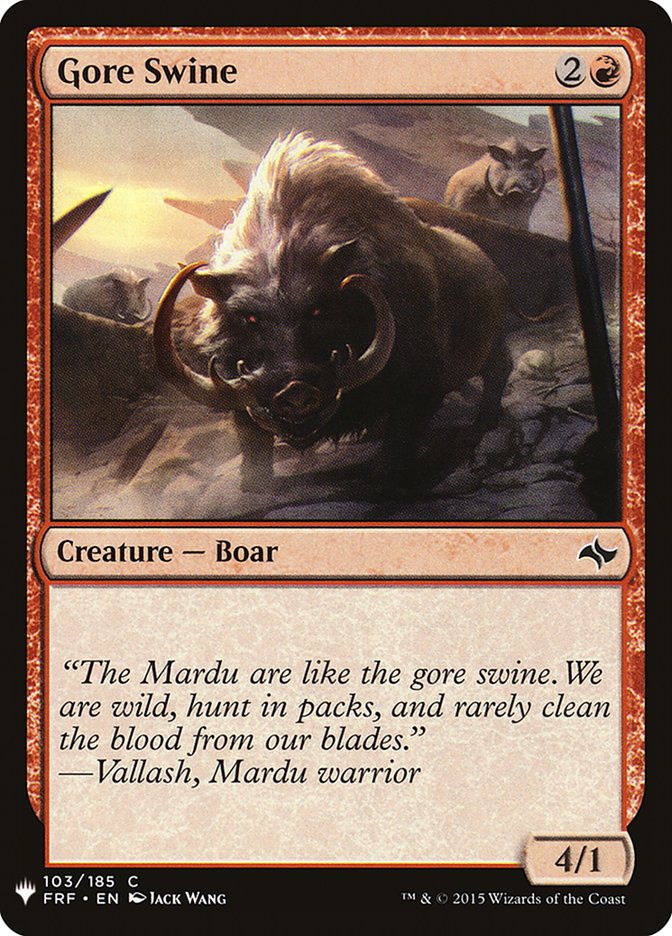 Gore Swine [The List] (FRF-103)