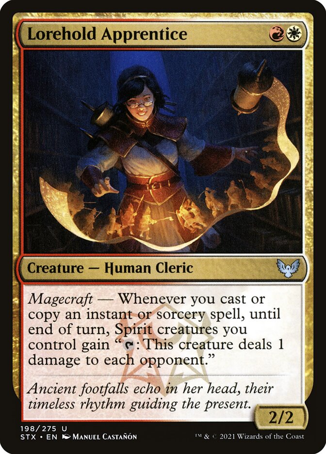 Lorehold Apprentice [Strixhaven: School of Mages] (198)