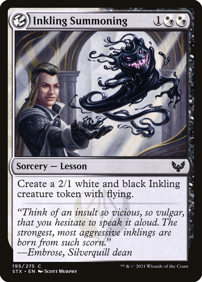 Inkling Summoning [Strixhaven: School of Mages] (195)