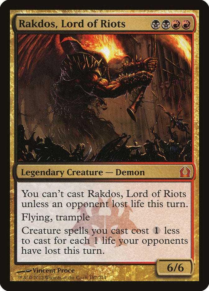 Rakdos, Lord of Riots [Return to Ravnica] (187)