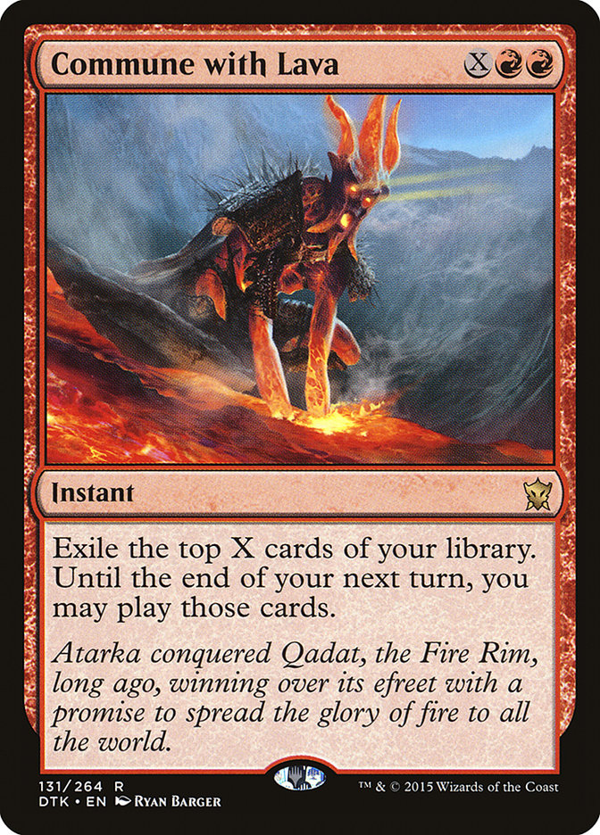 Commune with Lava [Dragons of Tarkir] (131)