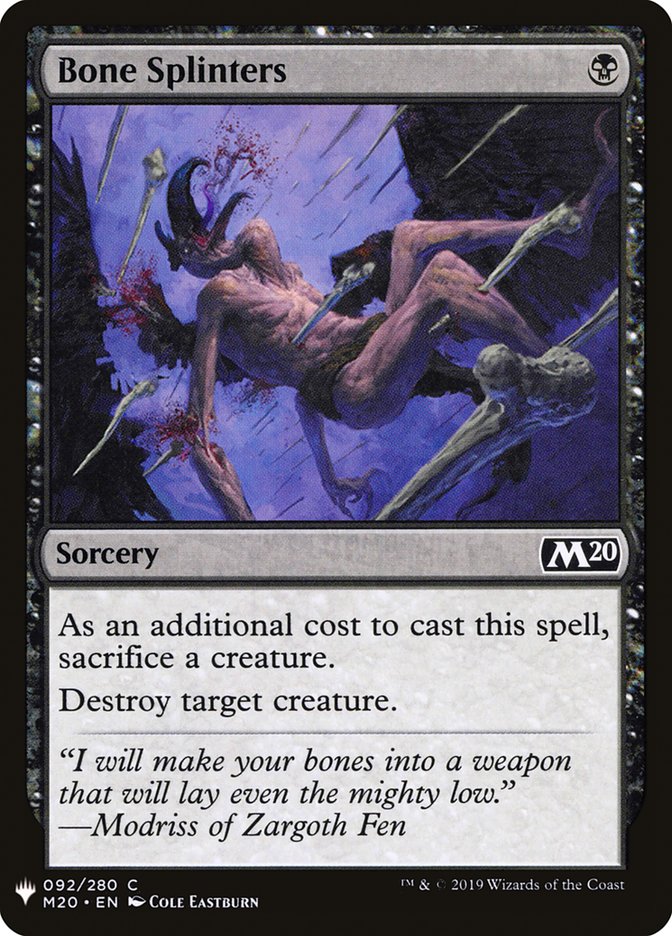 Bone Splinters [The List] (M20-92)