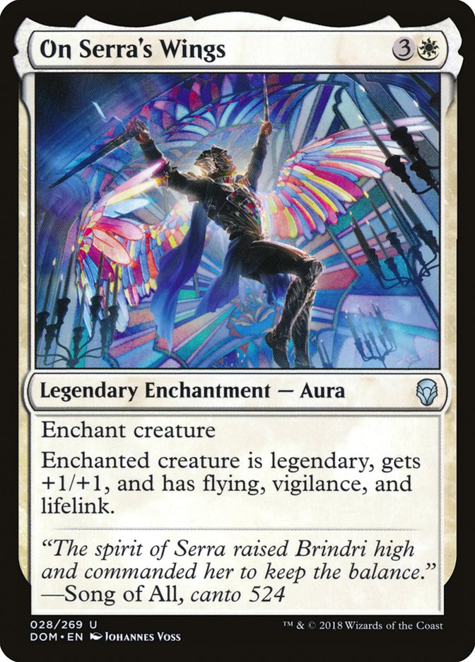 On Serra's Wings [Dominaria] (28)