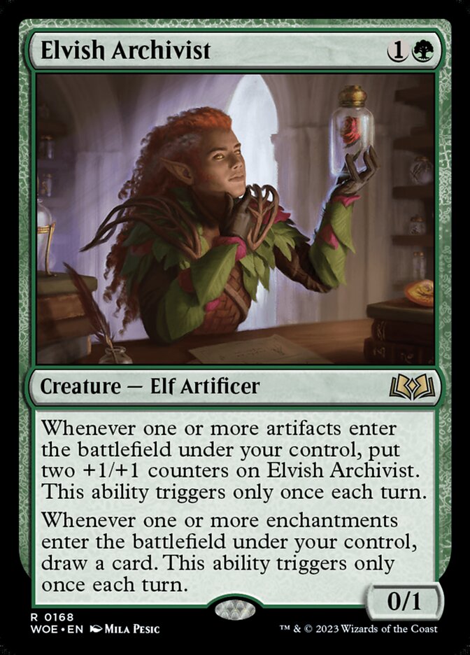 Elvish Archivist [Wilds of Eldraine] (168)