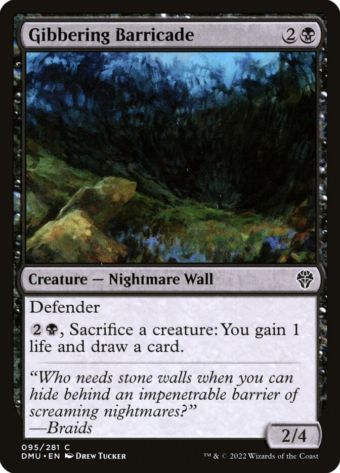 Gibbering Barricade [Dominaria United] (95)