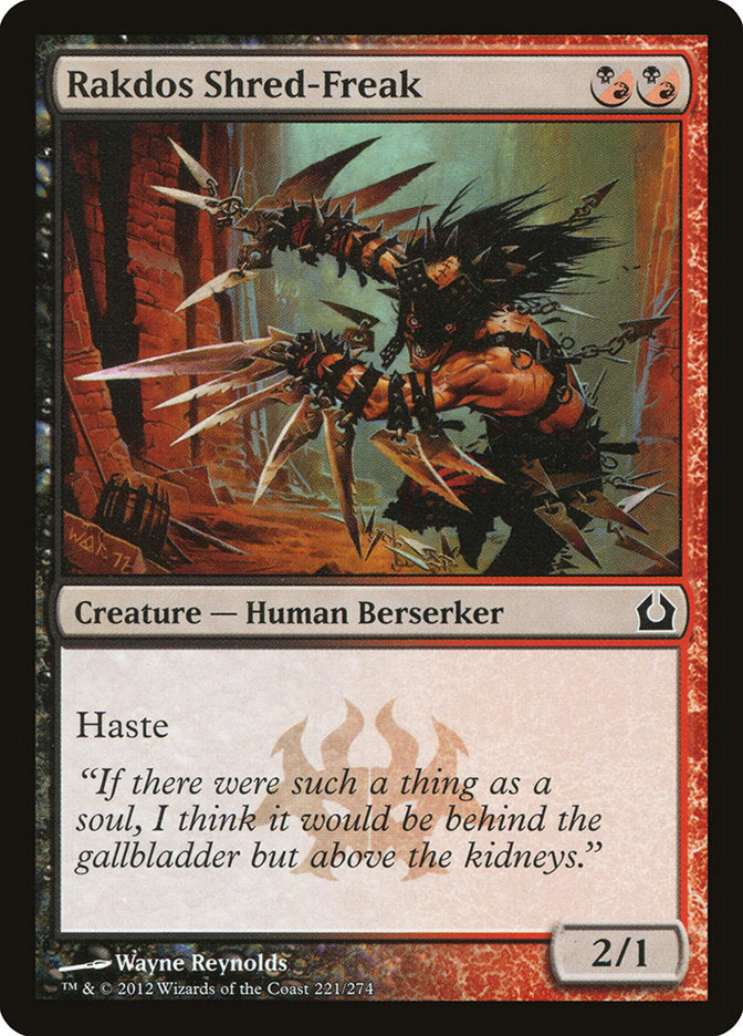 Rakdos Shred-Freak [Return to Ravnica] (221)