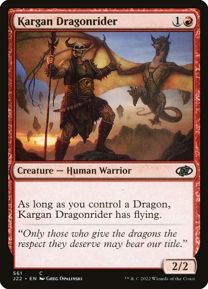 Kargan Dragonrider [Jumpstart 2022] (561)