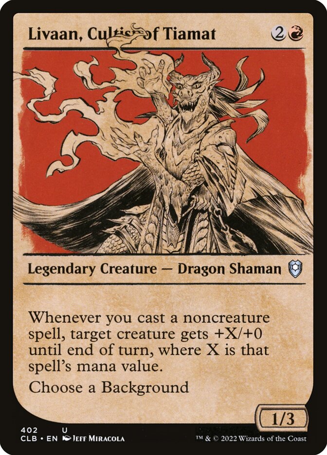Livaan, Cultist of Tiamat [Commander Legends: Battle for Baldur's Gate] (402)