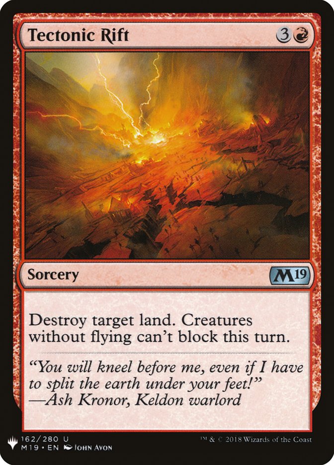Tectonic Rift [The List] (M19-162)