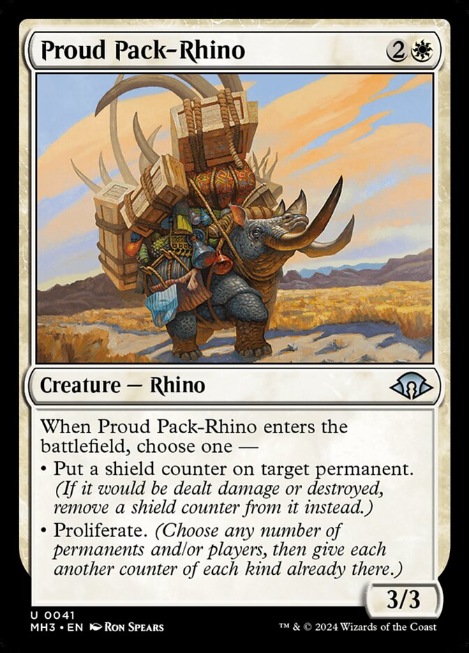 Proud Pack-Rhino [Modern Horizons 3] (41)