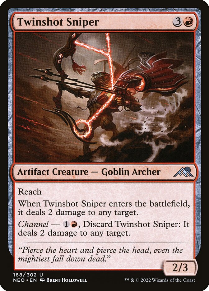 Twinshot Sniper [Kamigawa: Neon Dynasty] (168)