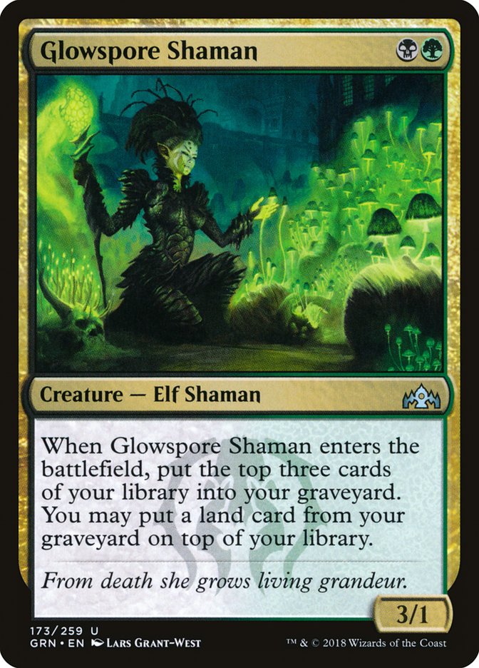 Glowspore Shaman [Guilds of Ravnica] (173)