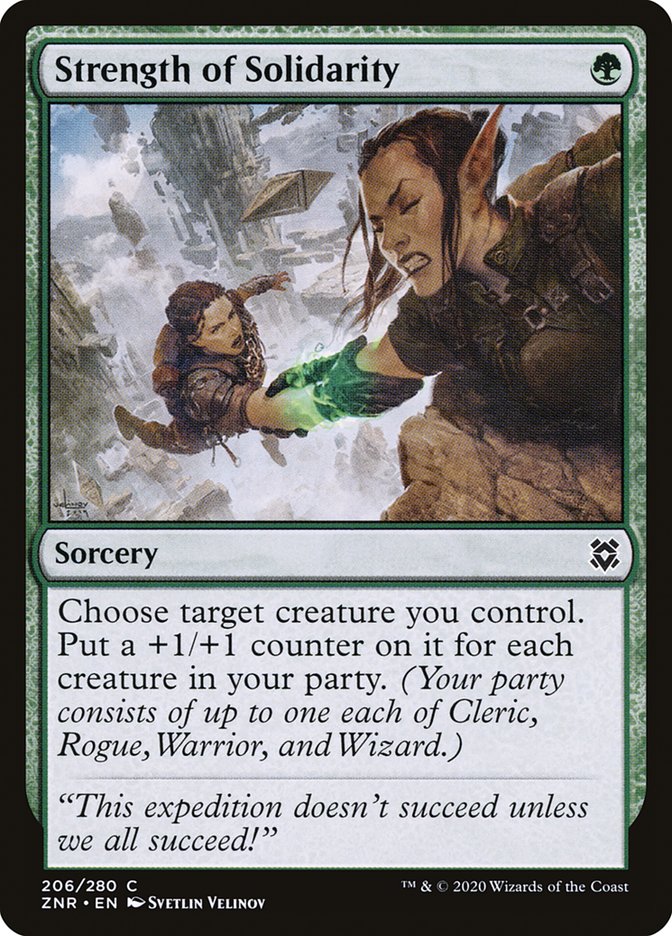 Strength of Solidarity [Zendikar Rising] (206)