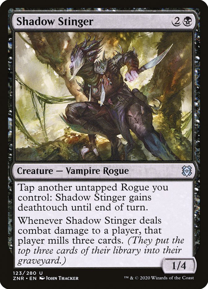 Shadow Stinger [Zendikar Rising] (123)