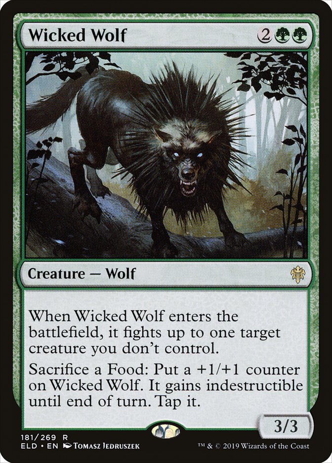 Wicked Wolf [Throne of Eldraine] (181)