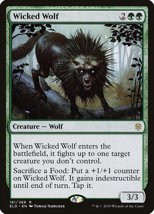 Wicked Wolf [Throne of Eldraine] (181)