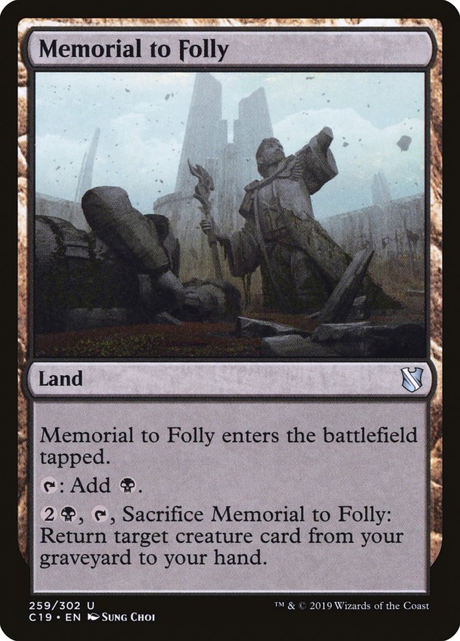 Memorial to Folly [Commander 2019] (259)