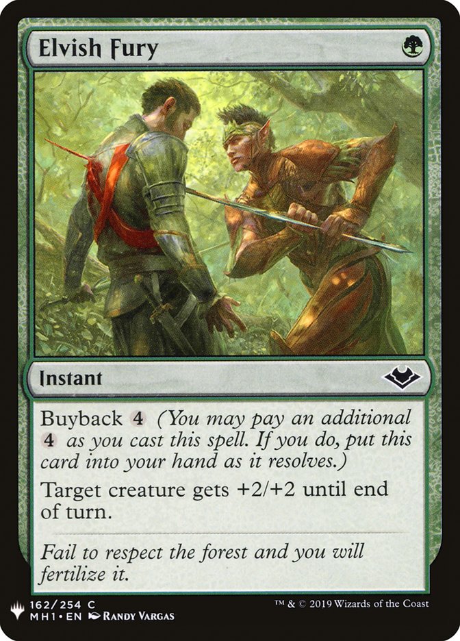 Elvish Fury [The List] (MH1-162)
