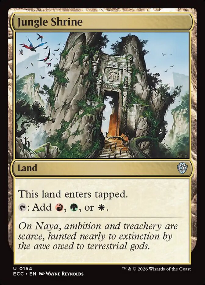 Jungle Shrine [Lorwyn Eclipsed Commander] (154)