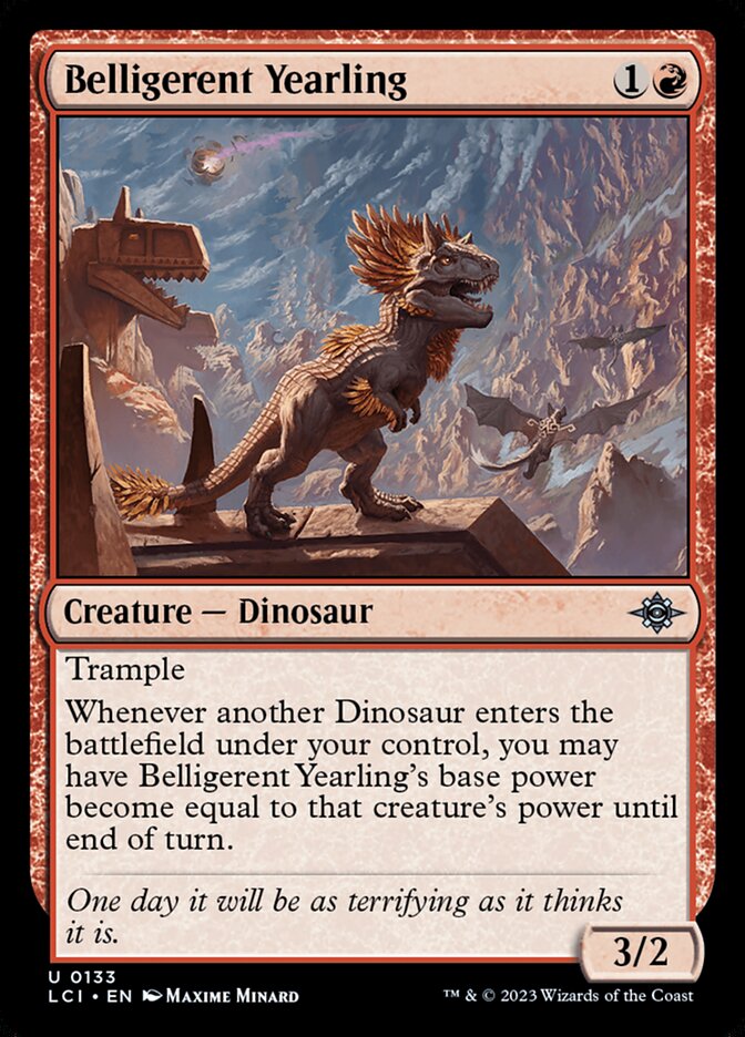Belligerent Yearling [The Lost Caverns of Ixalan] (133)