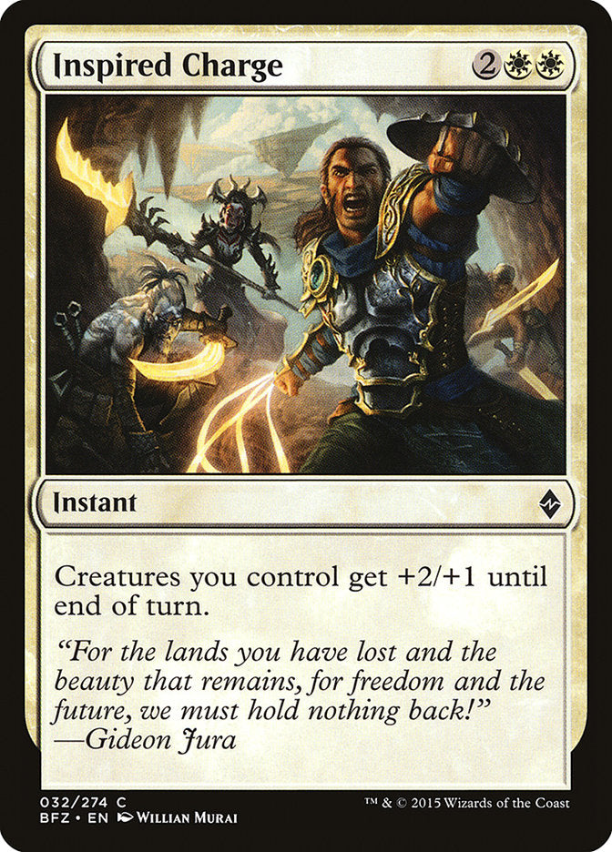 Inspired Charge [Battle for Zendikar] (32)