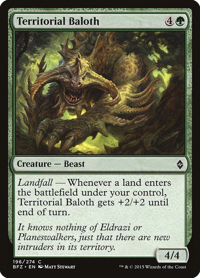 Territorial Baloth [Battle for Zendikar] (196)
