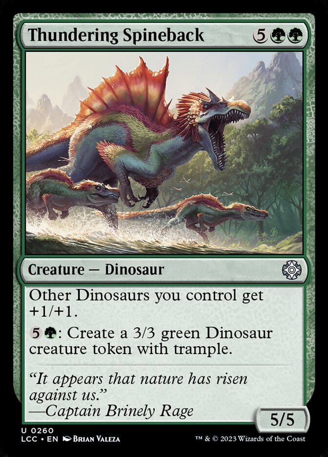 Thundering Spineback [The Lost Caverns of Ixalan Commander] (260)