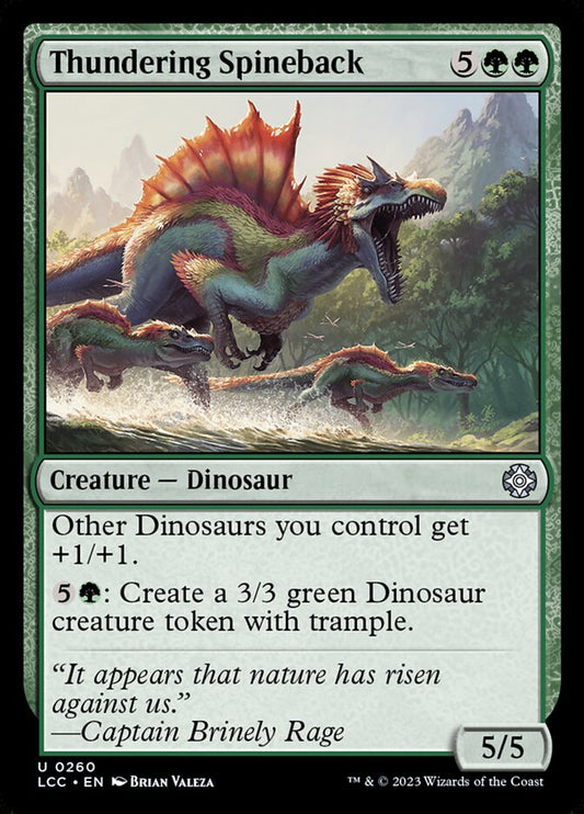 Thundering Spineback [The Lost Caverns of Ixalan Commander] (260)