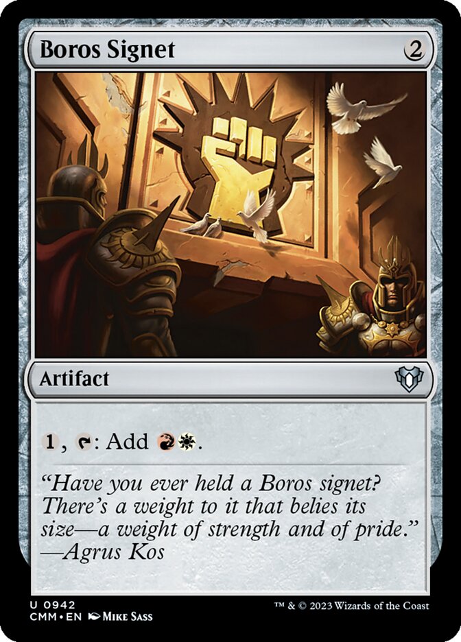 Boros Signet [Commander Masters] (942)