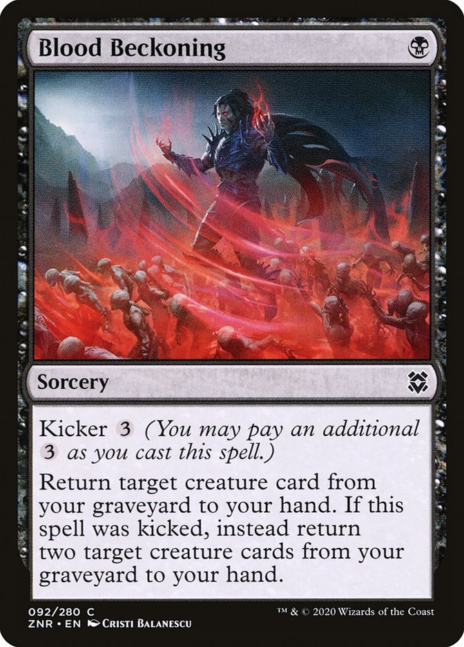 Blood Beckoning [Zendikar Rising] (92)
