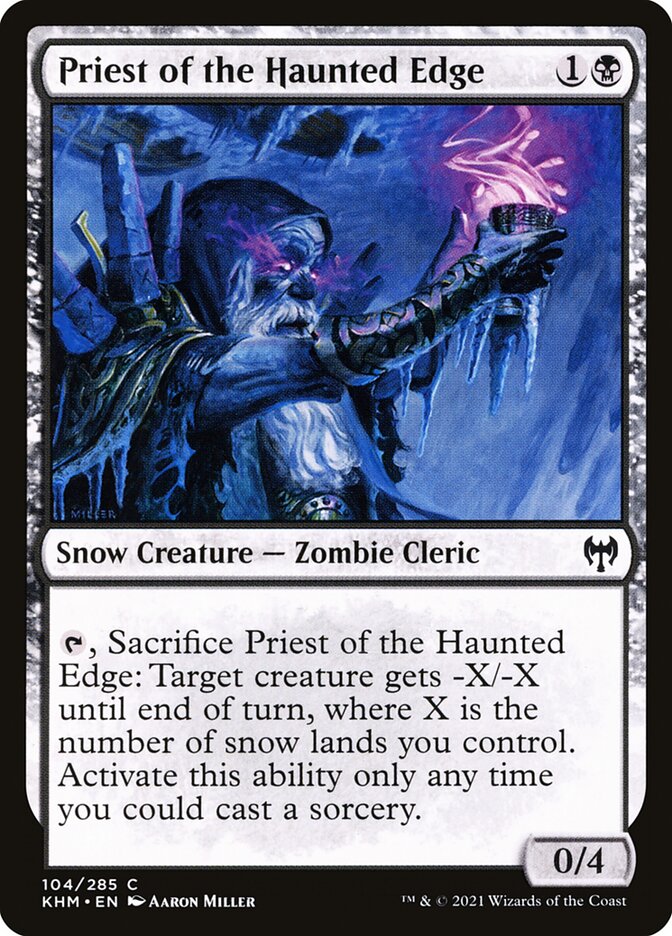 Priest of the Haunted Edge [Kaldheim] (104)