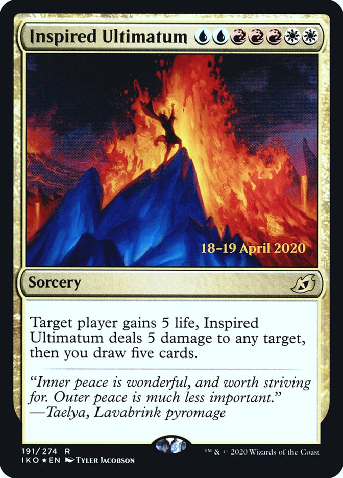 Inspired Ultimatum [Ikoria: Lair of Behemoths Promos] (191s)